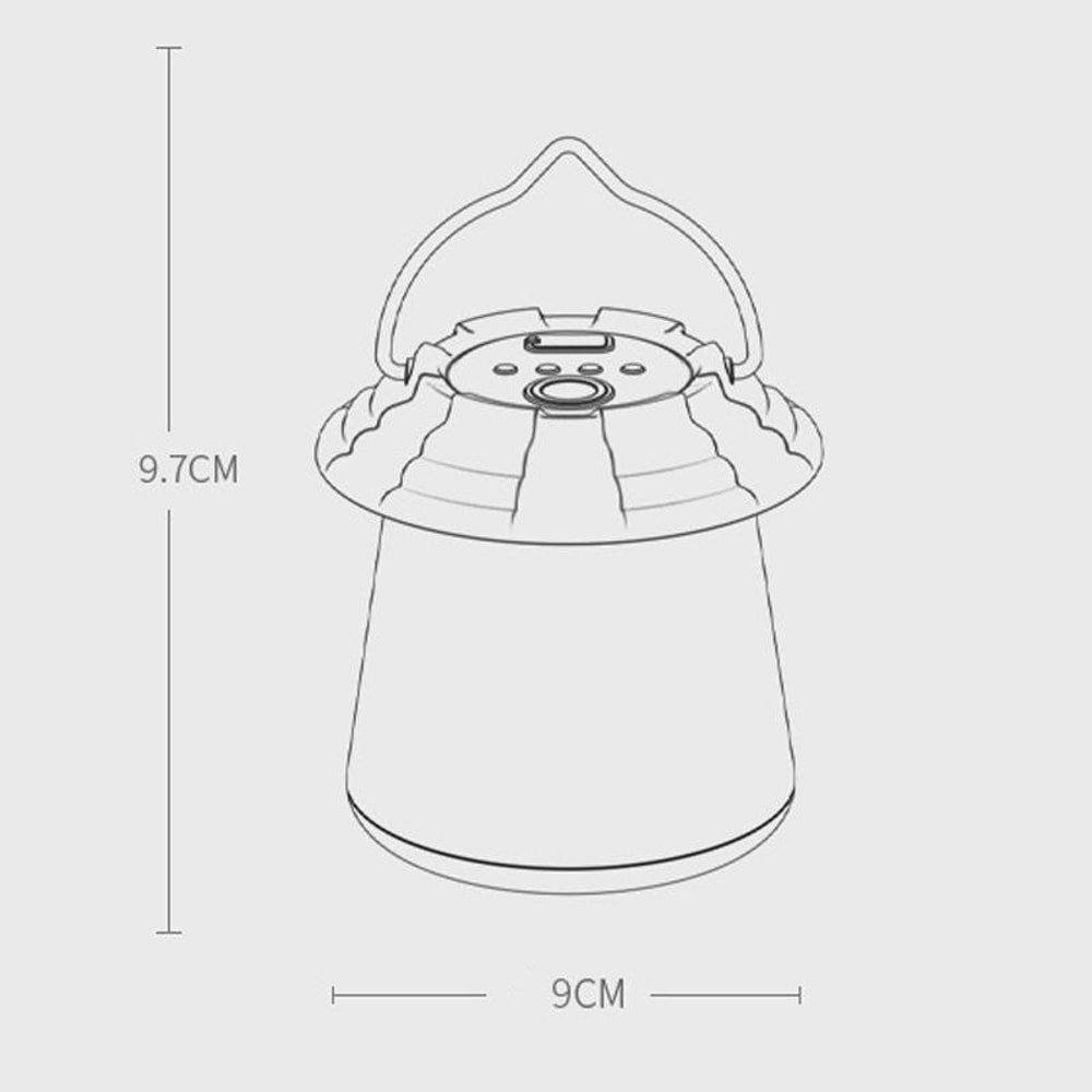 SMILING SHARK Rechargeable Camping Lantern LED Hanging Light For Tent Emergency Night Market Use 7