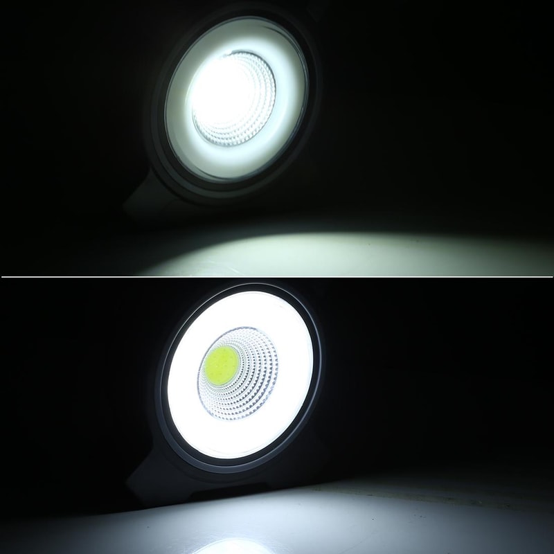 Solar Rechargeable COB LED Work Light Portable Camping Lamp With Power Bank 6