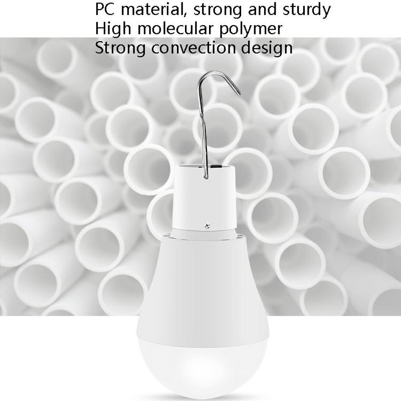 SolarGlow Portable Camping Light Bulb USB Rechargeable Outdoor Emergency Lamp 2