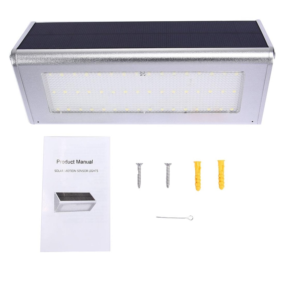 48 LED Solar Motion Light with Radar Sensor for Outdoor Security & Energy Saving