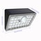 Solar Motion Sensor Wall Light With Dual Color LEDs IP65 Waterproof Outdoor Security Lamp 5