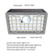 Solar Motion Sensor Wall Light With Dual Color LEDs IP65 Waterproof Outdoor Security Lamp 3