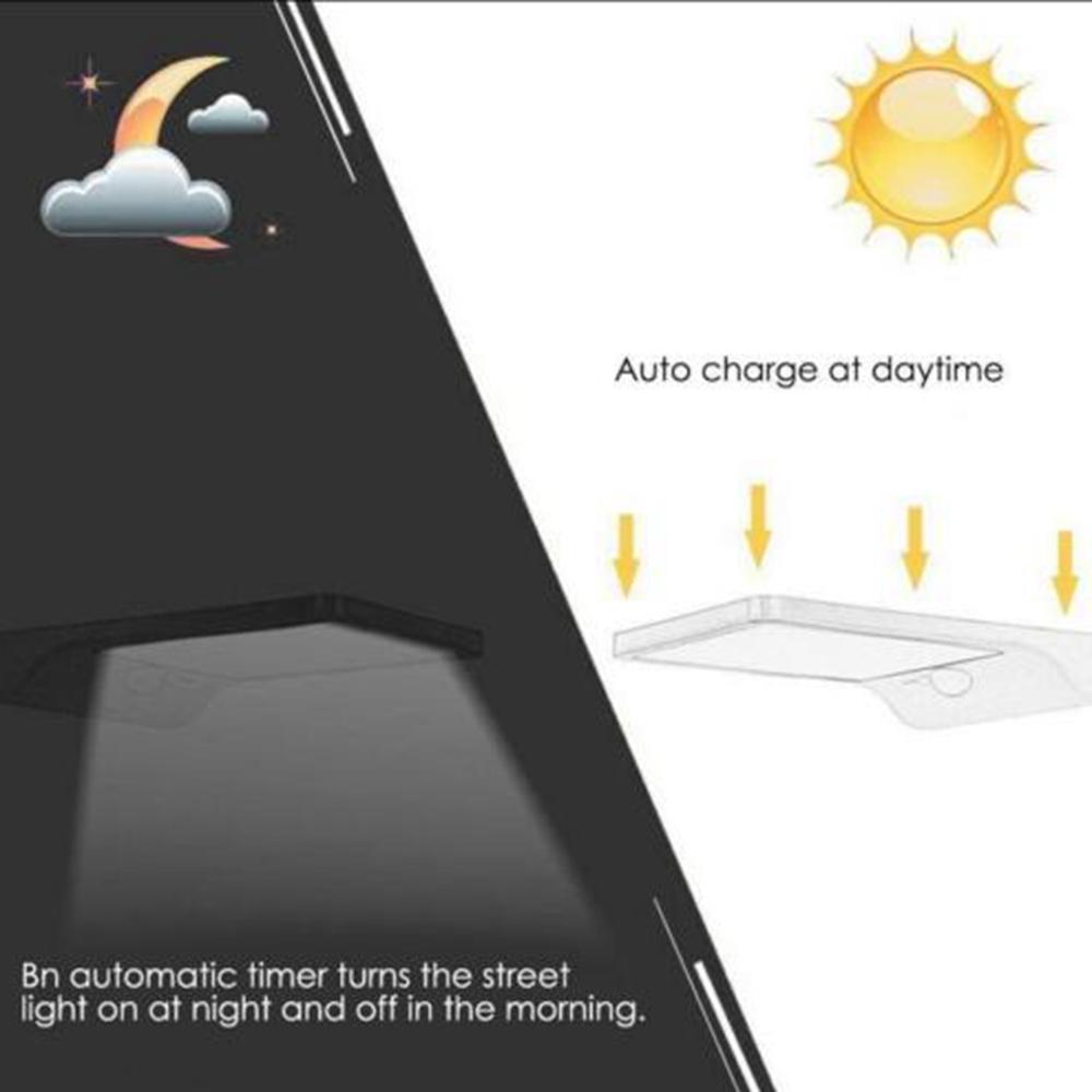 LumaGuard Solar Motion Sensor Wall Light with 36 LED Waterproof Outdoor Security Lighting