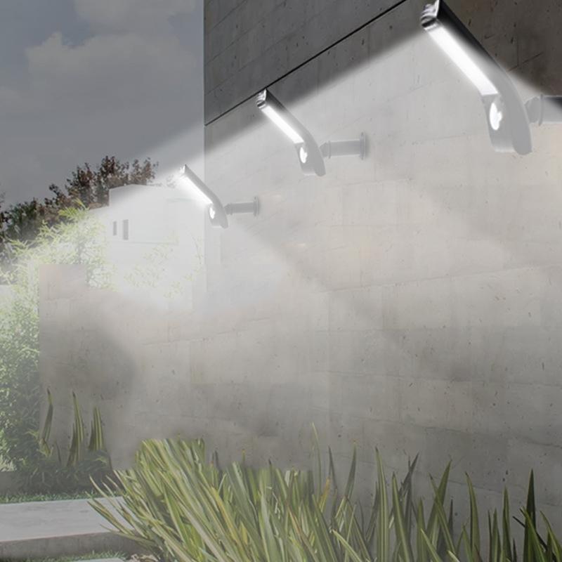 LumaGuard Solar Motion Sensor Wall Light with 36 LED Waterproof Outdoor Security Lighting