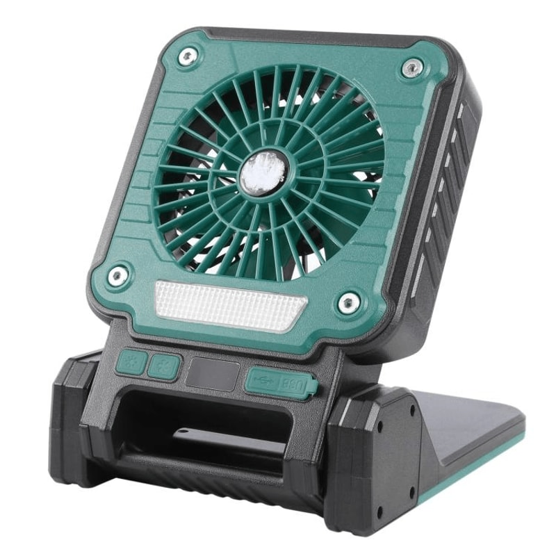Solar Camping Fan Light With USB Charger And LCD Power Display 10