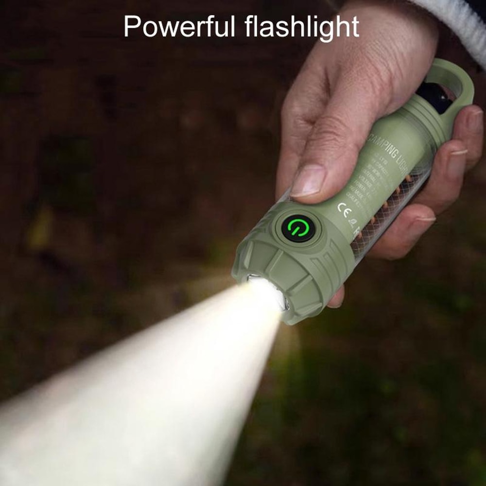 Rechargeable LED Camping Lantern Flashlight With Waterproof Portable Outdoor Light 11