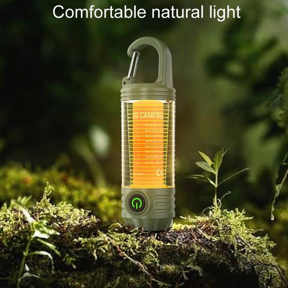 Rechargeable LED Camping Lantern Flashlight With Waterproof Portable Outdoor Light 4