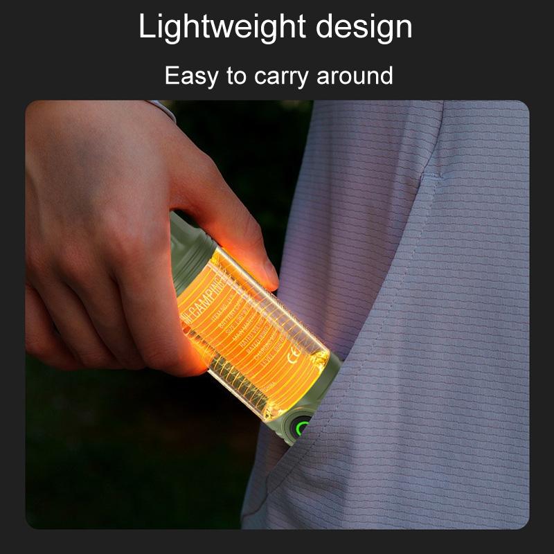 Rechargeable LED Camping Lantern Flashlight With Waterproof Portable Outdoor Light 6