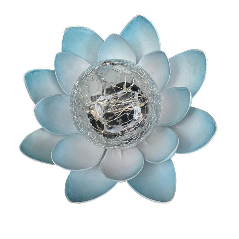 Solar Lotus Garden Light Waterproof LED Courtyard Lamp for Outdoor Patio Decor