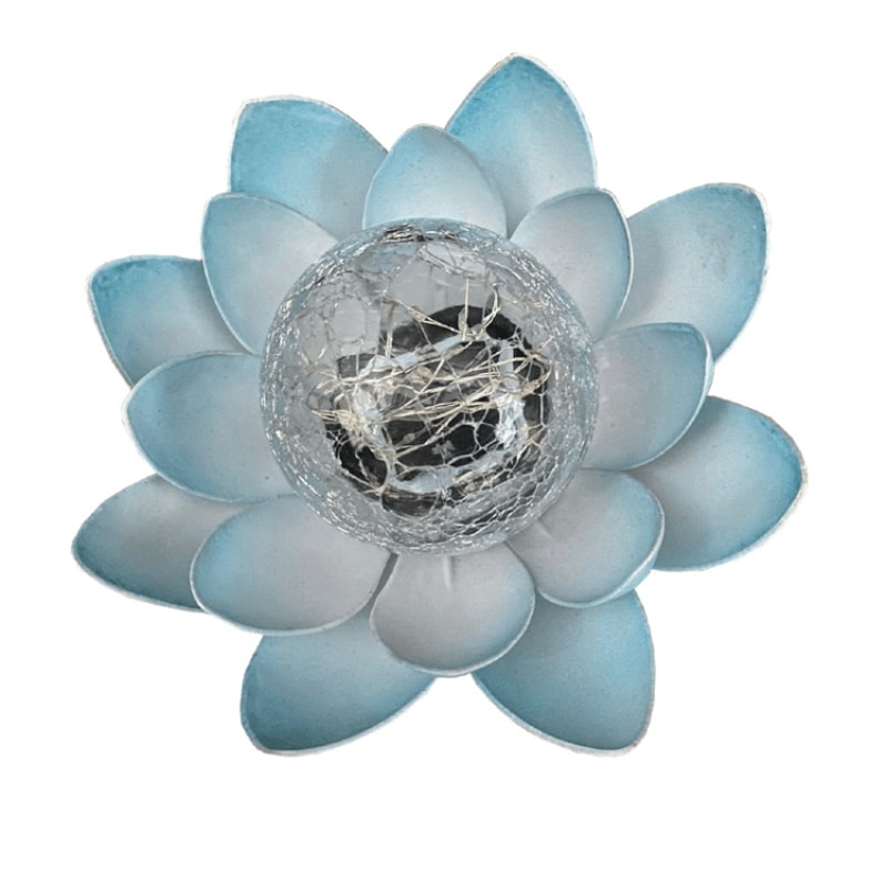 Solar Lotus Garden Light Waterproof LED Courtyard Lamp For Outdoor Patio Decor 6