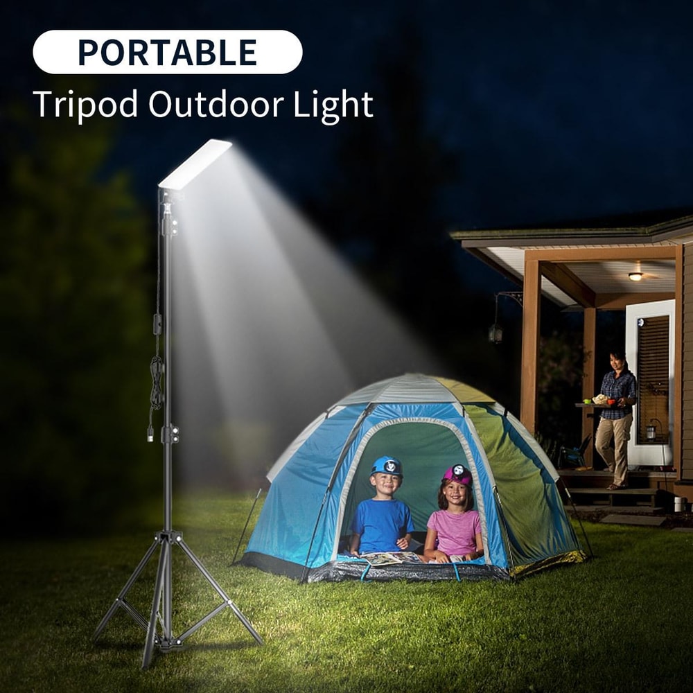 Portable Camping Light With Adjustable Tripod Stand USB Powered LED Work Lamp 9