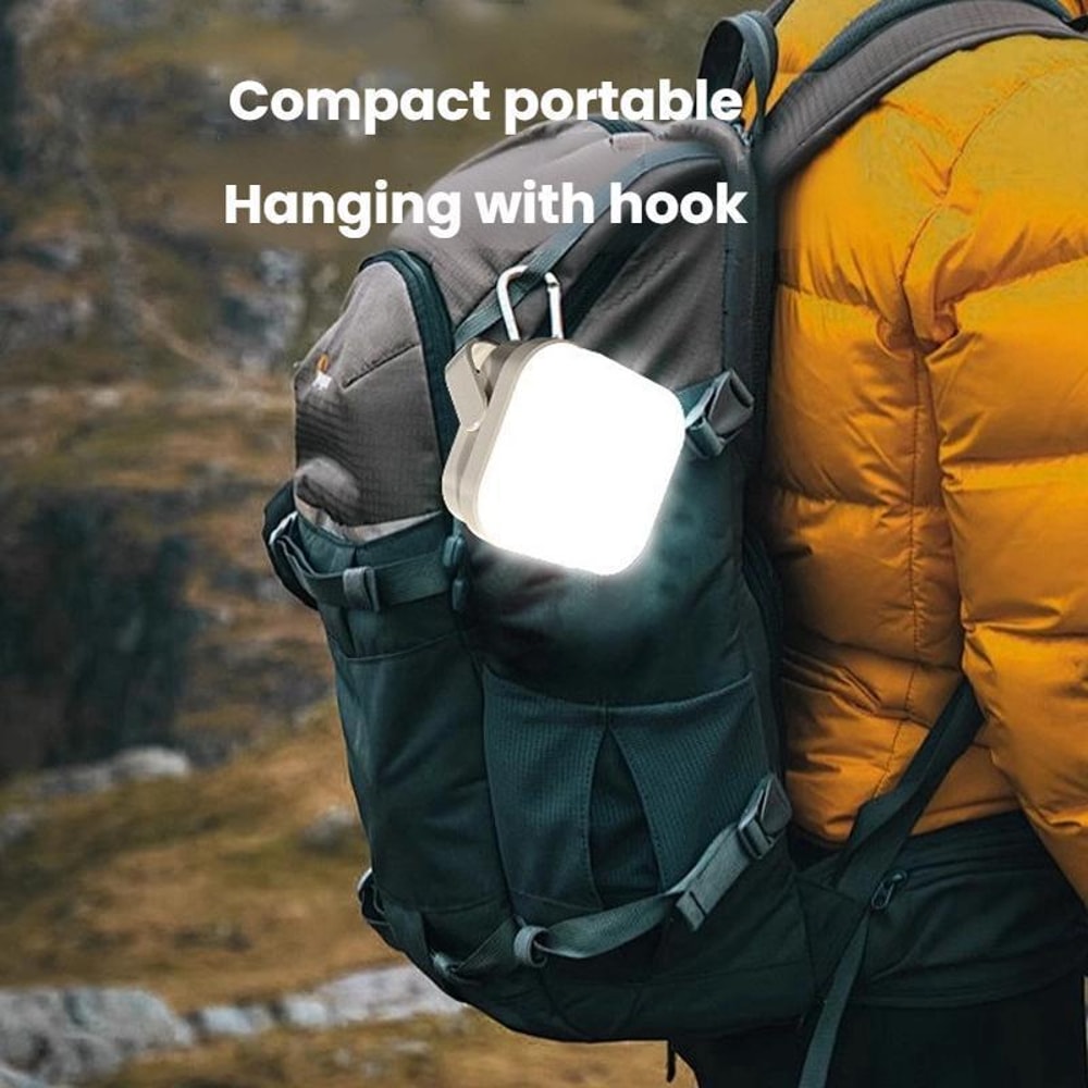3 Level LED Camping Lantern Portable Tent Light With Type C Rechargeable Hook 1