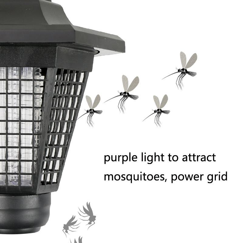 Solar Mosquito Killer Garden Light Waterproof Outdoor UV Bug Zapper Lamp 3