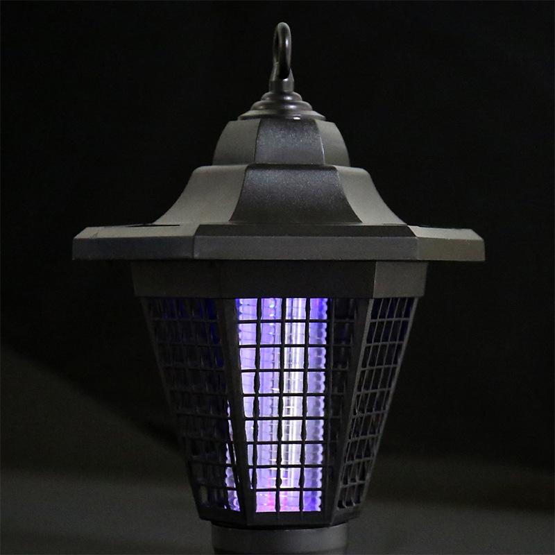 Solar Mosquito Killer Garden Light Waterproof Outdoor UV Bug Zapper Lamp 6