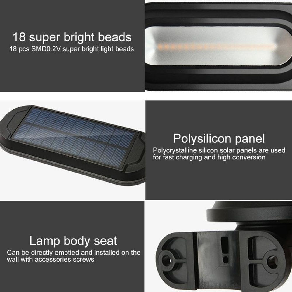 Solar Motion Sensor Garden Light IP65 Waterproof 600LM Outdoor LED Security Lamp 1