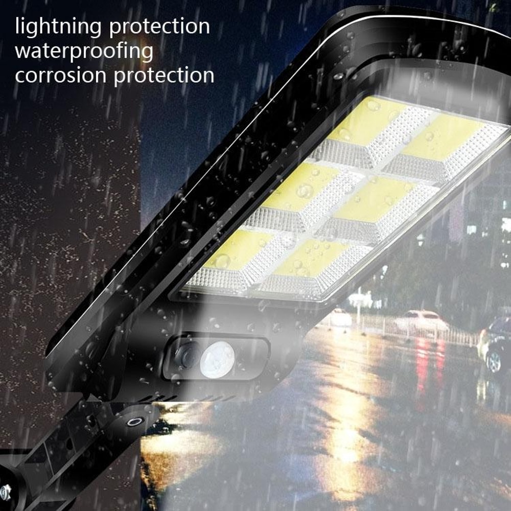 30W Solar Motion Sensor Street Light With Remote Control IP65 Waterproof Outdoor Lamp 2