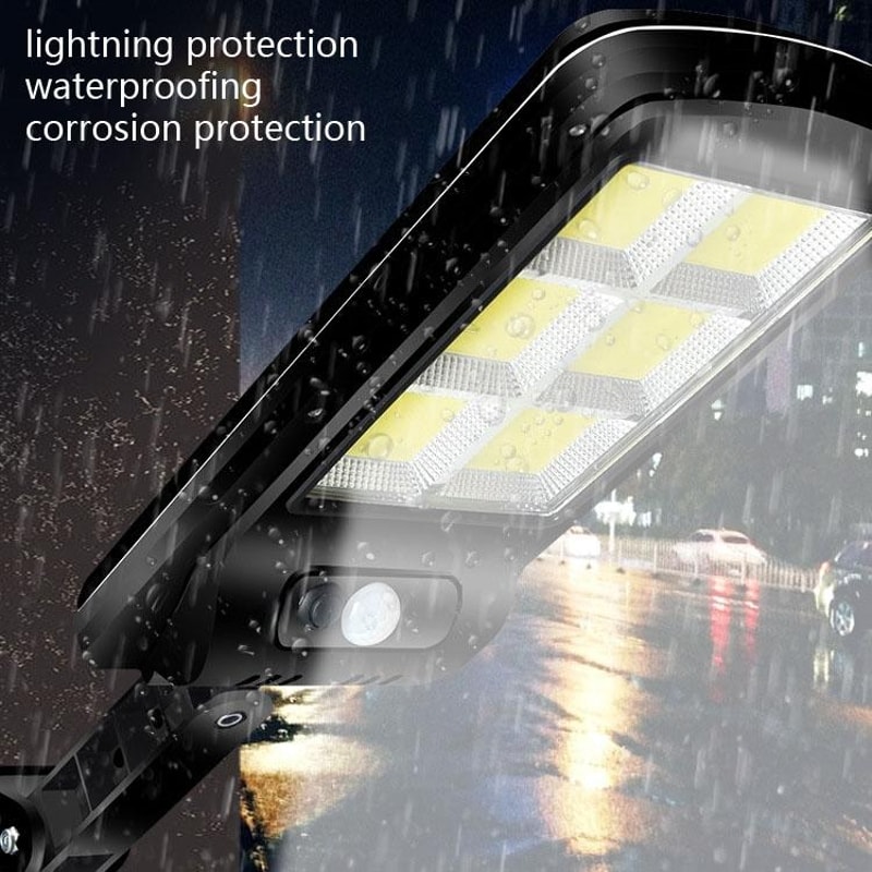 30W Solar Motion Sensor Street Light With Remote Control IP65 Waterproof Outdoor Lamp 2