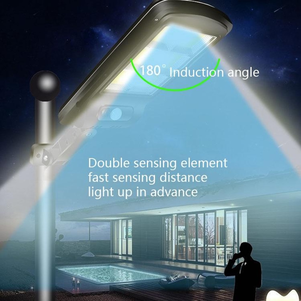 30W Solar Motion Sensor Street Light With Remote Control IP65 Waterproof Outdoor Lamp 3