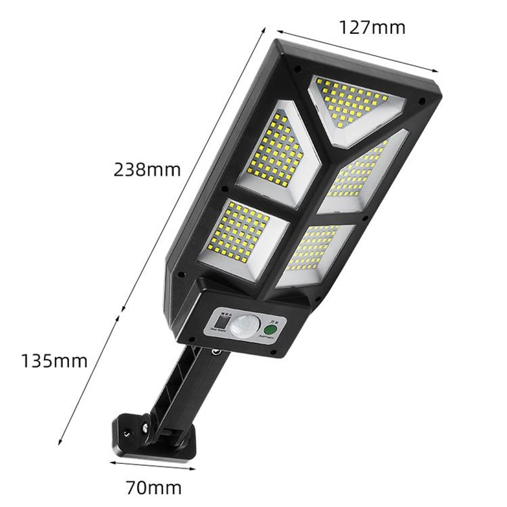 Solar Motion Sensor Wall Light With 196 LED Waterproof Outdoor Security Lamp 2