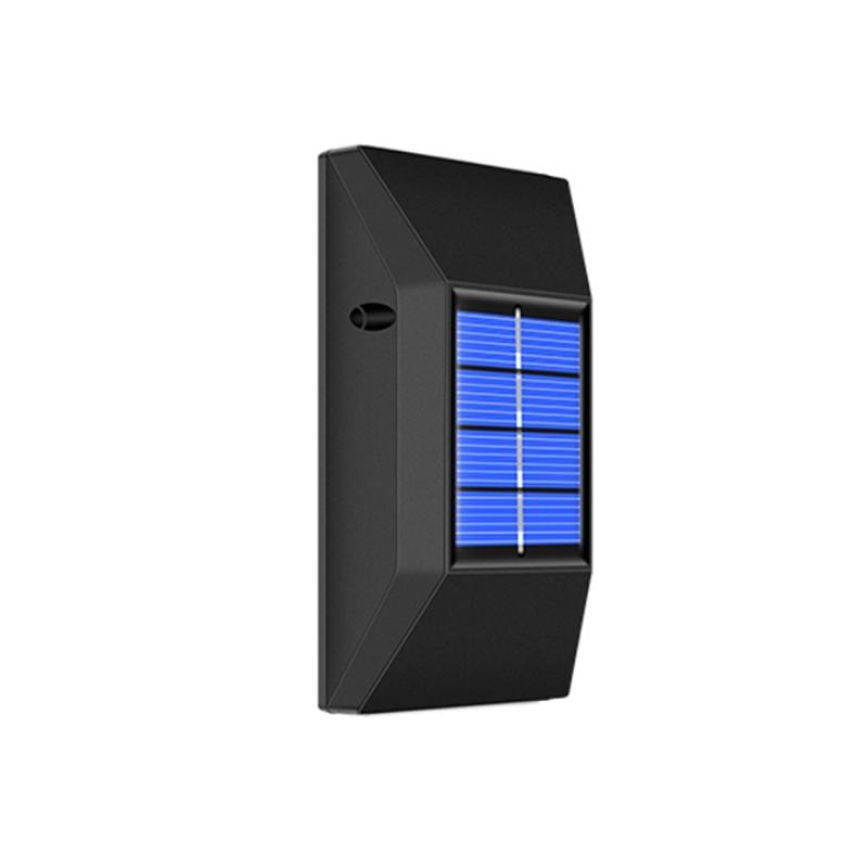 SolarGlow IP65 Waterproof Outdoor Wall Light With 6 LED Garden Step Lighting 9