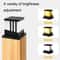 Solar Waterproof Pillar Light with Auto Dusk Sensor for Garden & Courtyard Decor