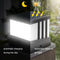 Solar Waterproof Pillar Light with Auto Dusk Sensor for Garden & Courtyard Decor