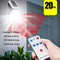 Solar Motion Sensor Street Light With Remote Control For Garden Garage Outdoor Security 4