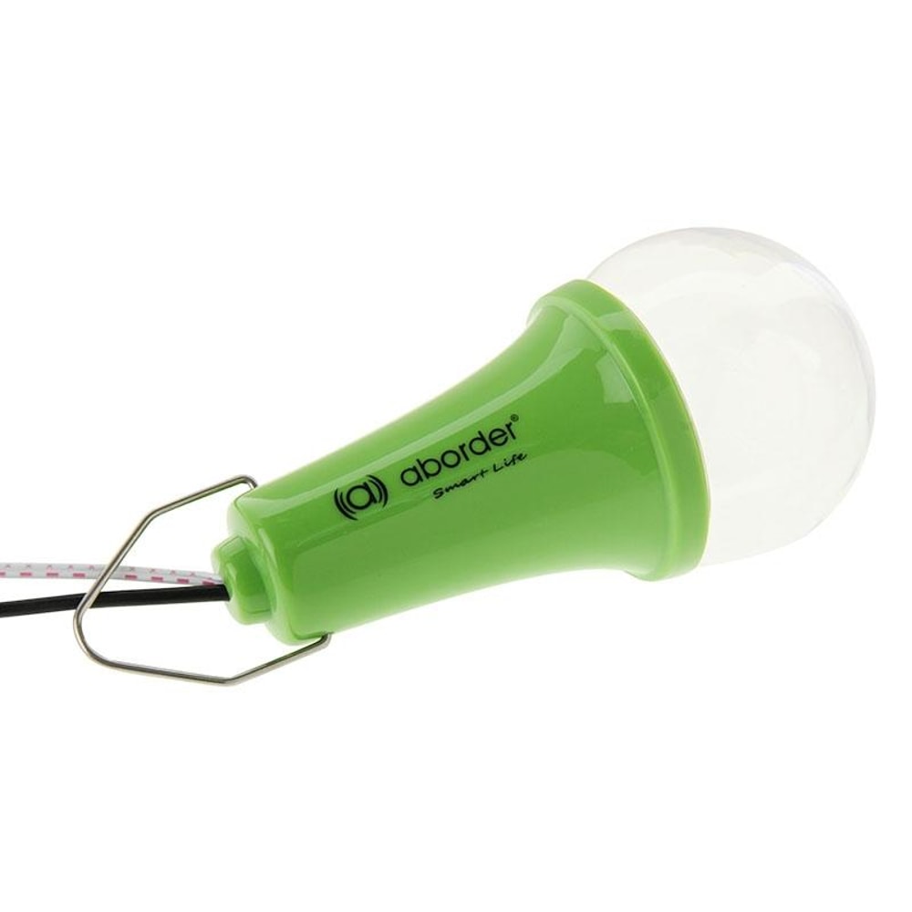 Solar Powered LED Camping Light Bulb With Rechargeable Battery Hanging Hook 1
