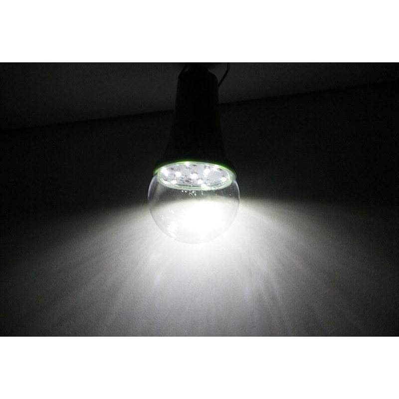 Solar Powered LED Camping Light Bulb With Rechargeable Battery Hanging Hook 5