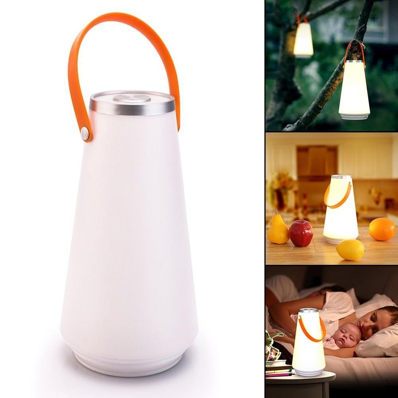 Rechargeable LED Camping Lantern Table Lamp With Touch Control Portable Handle 1