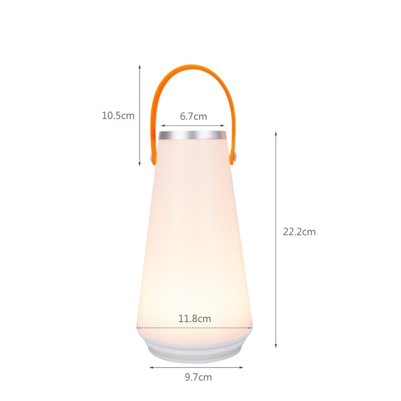 Rechargeable LED Camping Lantern Table Lamp With Touch Control Portable Handle 5