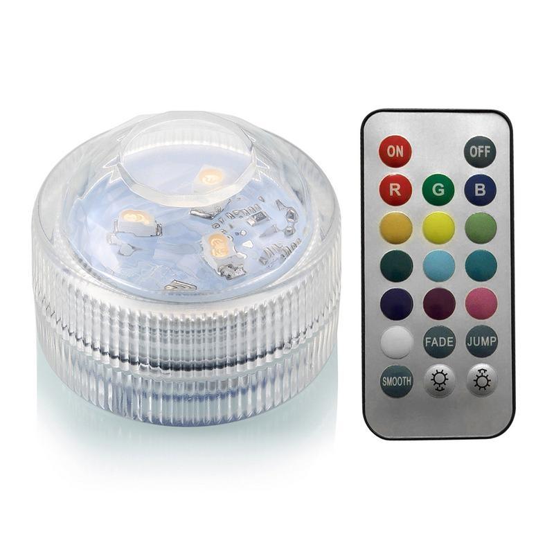 AquaGlow RGB Submersible Pool Light With Remote Control IP68 Waterproof LED Lamp 0
