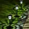 Solar LED Striped Lawn Lights Waterproof Garden Pathway Stakes 0