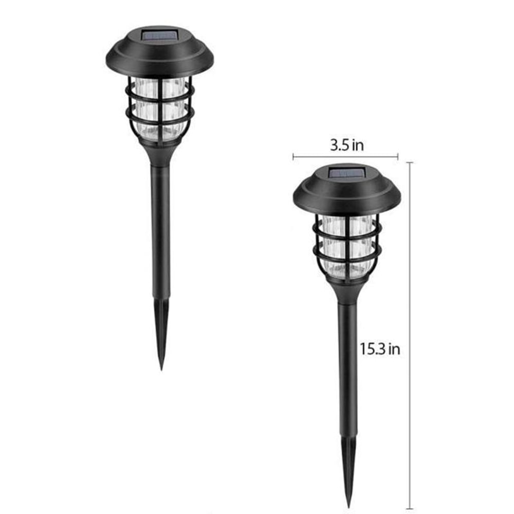 Solar LED Striped Lawn Lights Waterproof Garden Pathway Stakes 5