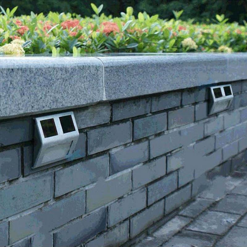 Solar LED Step Wall Light Waterproof Outdoor Stair Garden Security Lamp 5