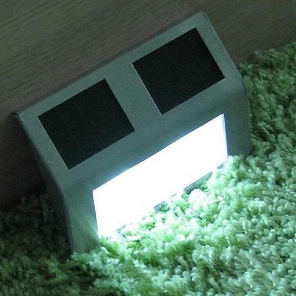 Solar LED Step Wall Light Waterproof Outdoor Stair Garden Security Lamp 7