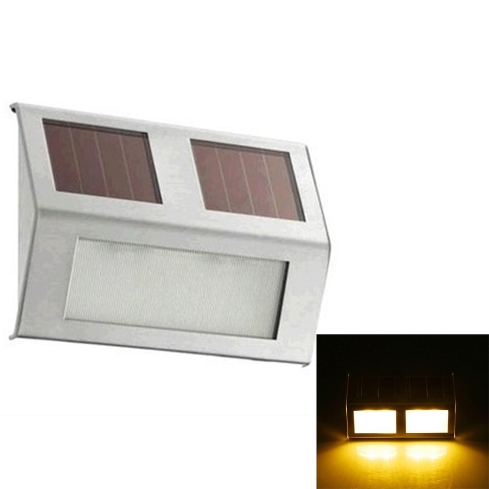 Solar LED Step Wall Light Waterproof Outdoor Stair Garden Security Lamp 4