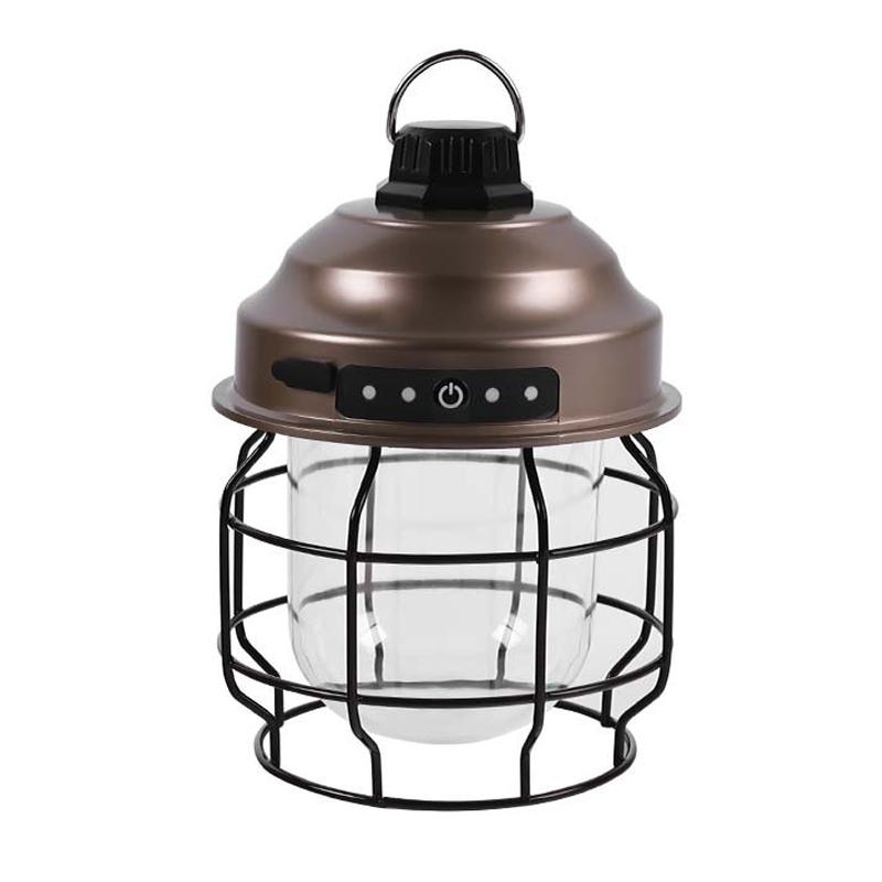 Portable LED Camping Lantern With Carabiner Rechargeable Waterproof Outdoor Light 8
