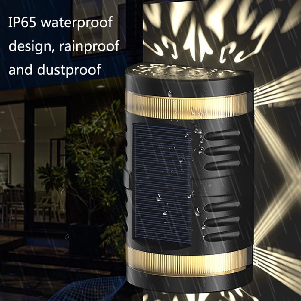 SolarGlow IP65 Outdoor Solar Wall Light With Automatic Sensor For Garden Patio 6