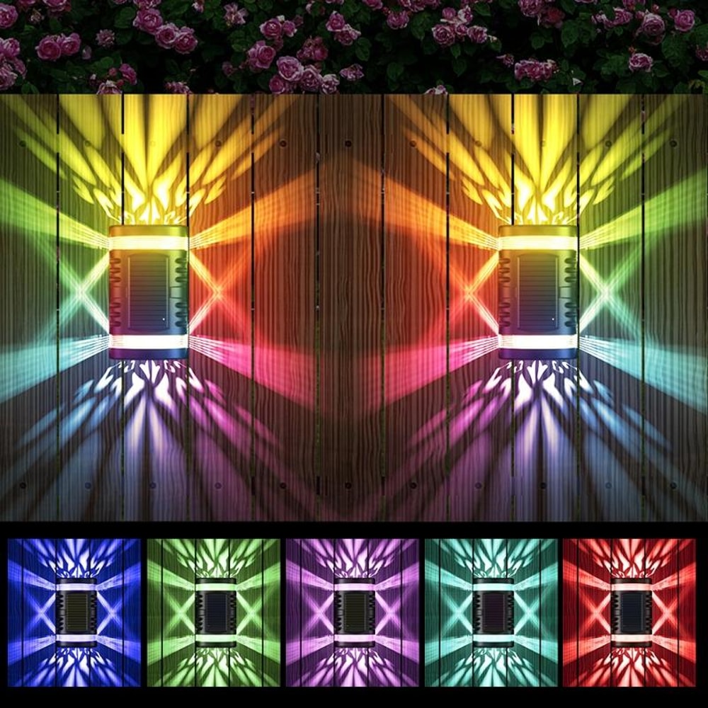 SolarGlow IP65 Outdoor Solar Wall Light With Automatic Sensor For Garden Patio 8