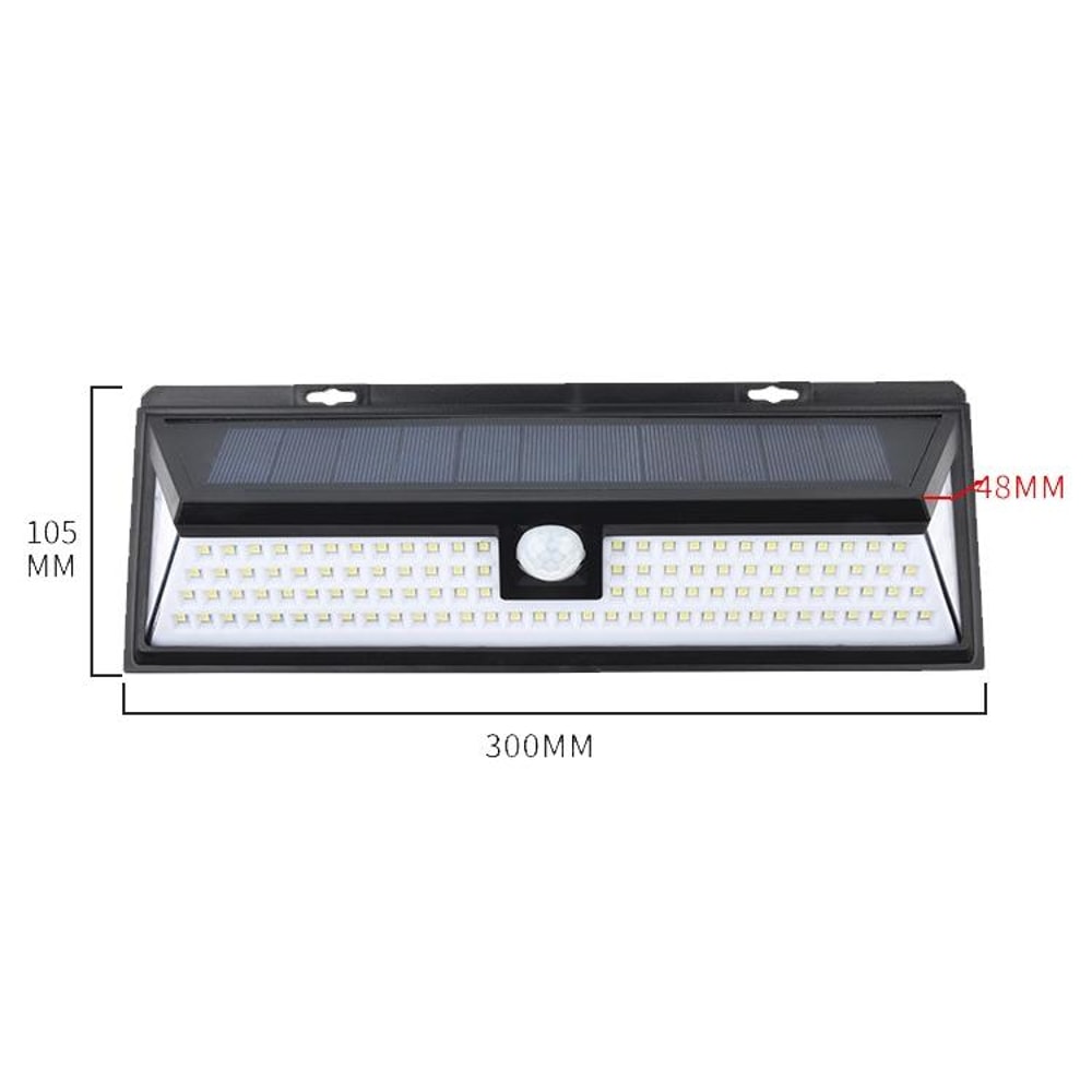 118 LED Solar Motion Sensor Wall Light Outdoor Waterproof Security Lamp 4