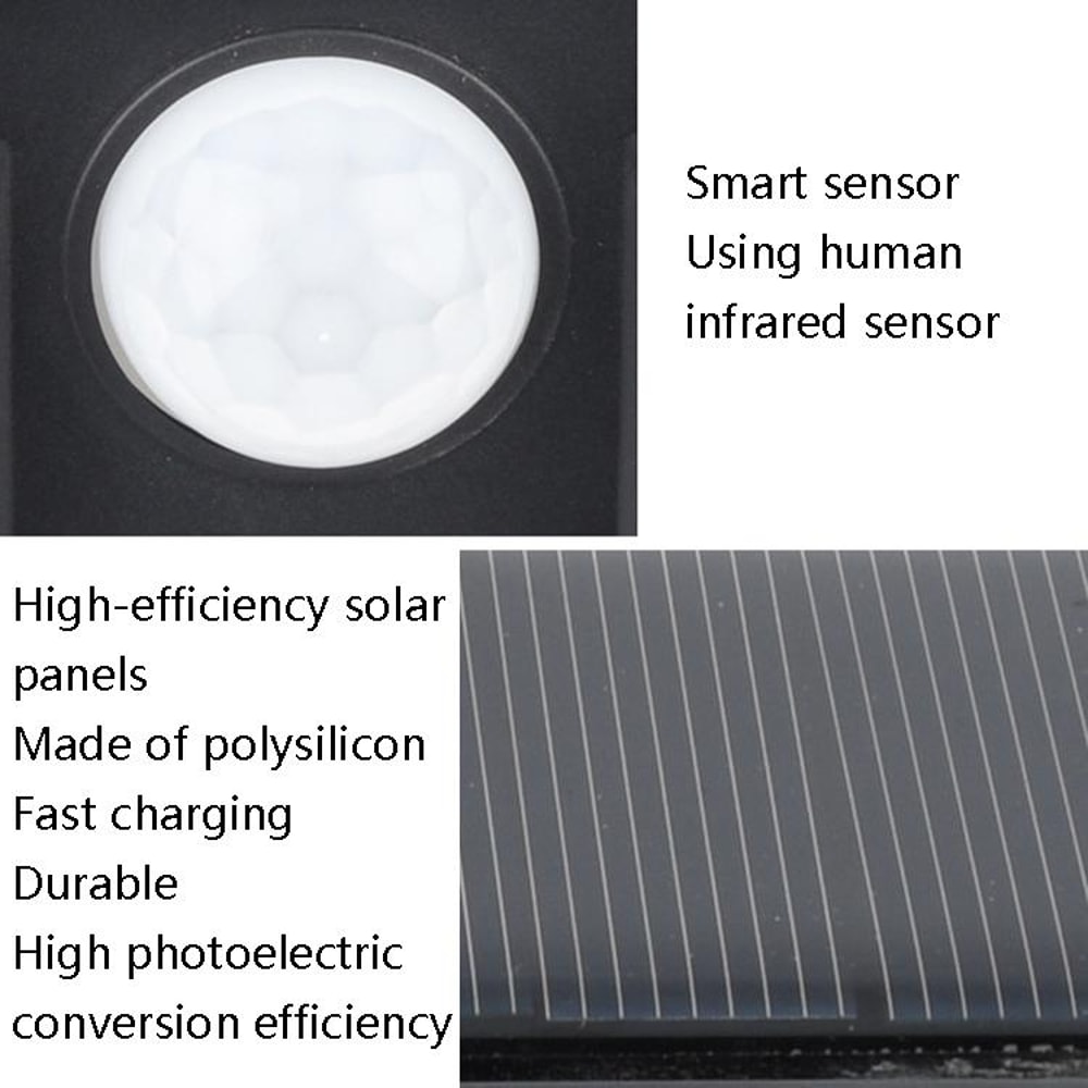 118 LED Solar Motion Sensor Wall Light Outdoor Waterproof Security Lamp 5