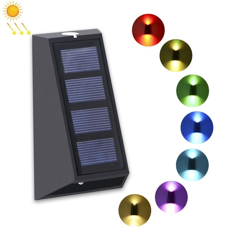 Solar Wall Lights Up And Down Outdoor Garden Fence Lamps 8