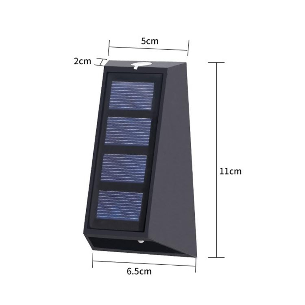 Solar Wall Lights Up And Down Outdoor Garden Fence Lamps 5
