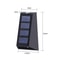 Solar Wall Lights Up And Down Outdoor Garden Fence Lamps 5