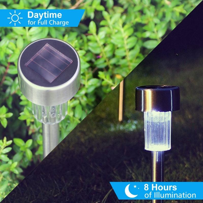 SolarGlow IP65 Waterproof LED Garden Path Lights 10