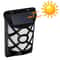 Solar Flame Motion Sensor Wall Light With 66 LEDs For Garden Patio Outdoor Security 0