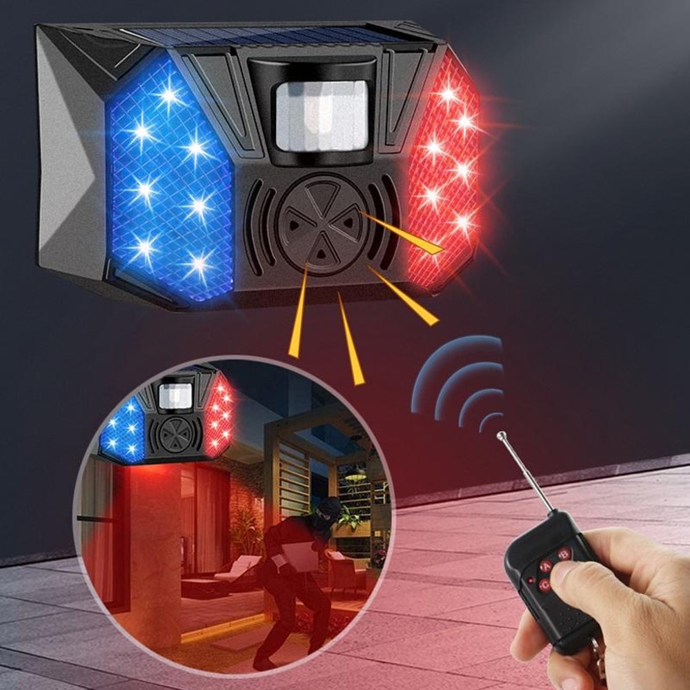 Solar Motion Sensor Alarm for Orchard, Farm & Fish Pond Security