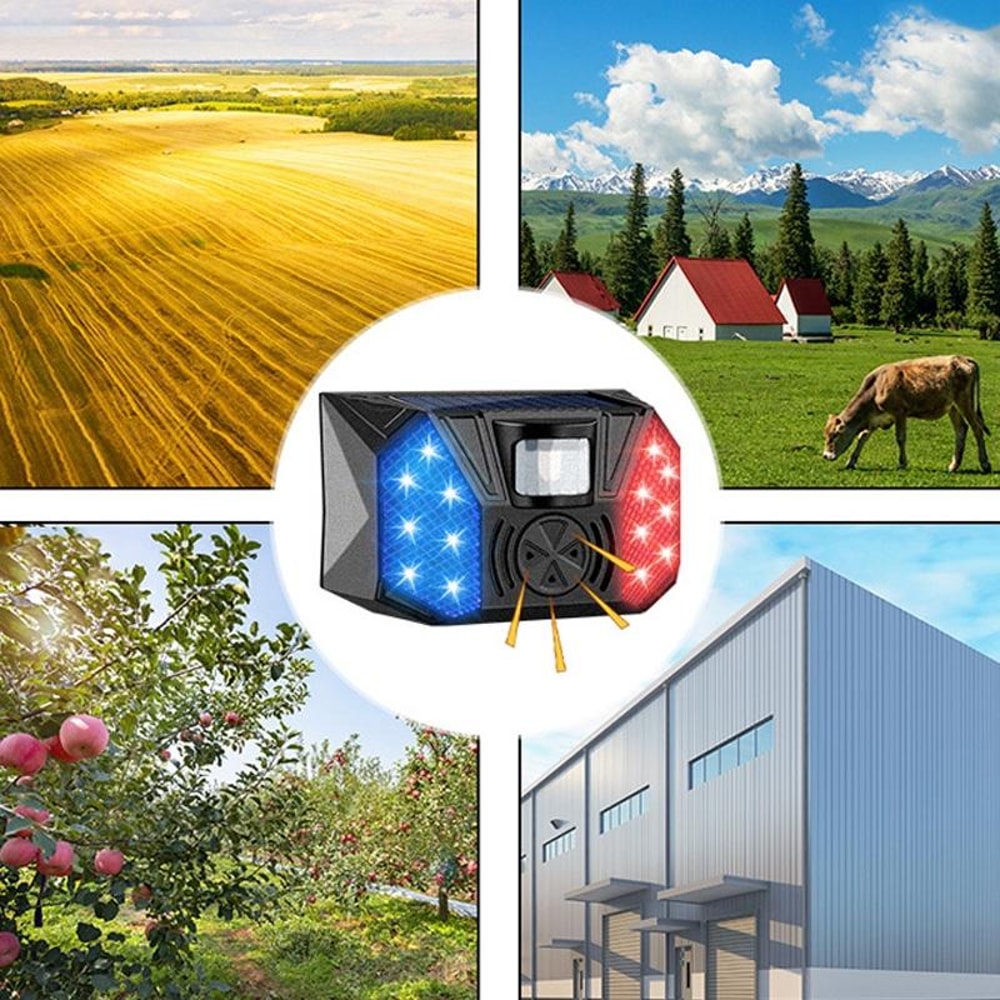 Solar Motion Sensor Alarm for Orchard, Farm & Fish Pond Security