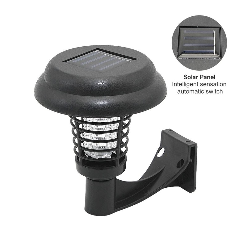 Solar UV Mosquito Zapper Garden Light With LED Insect Killer For Outdoor Patio Lawn 1